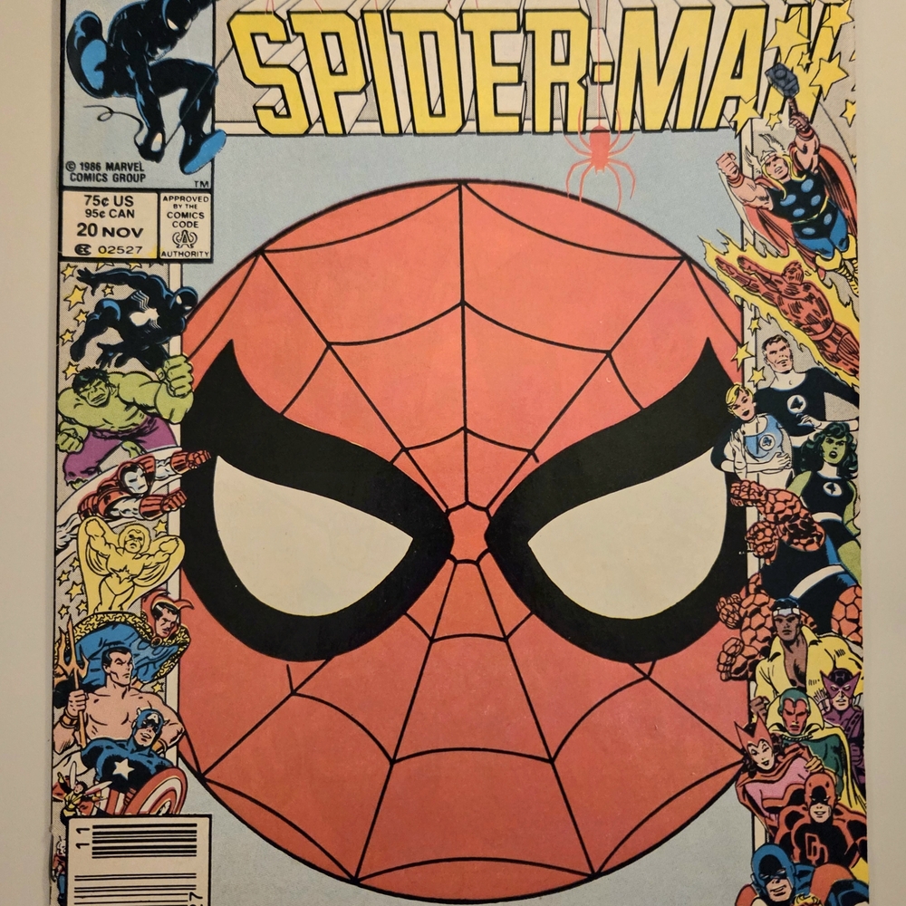 Marvel Spider-Man Comic Cover with Red and Yellow